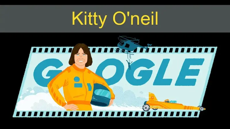 Google Doodle Commemorates the 77th Birthday of the Late Kitty O’Neil