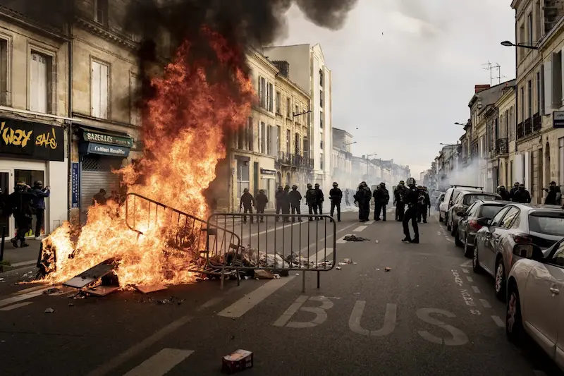 France in Chaos as Protests Erupt Over Pension Reforms