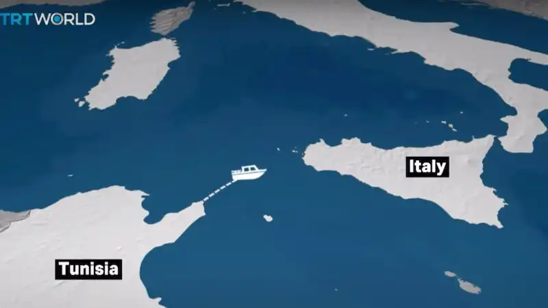 A boat carrying migrants sank off the coast of Tunisia, resulting in the deaths of at least 19 individuals.