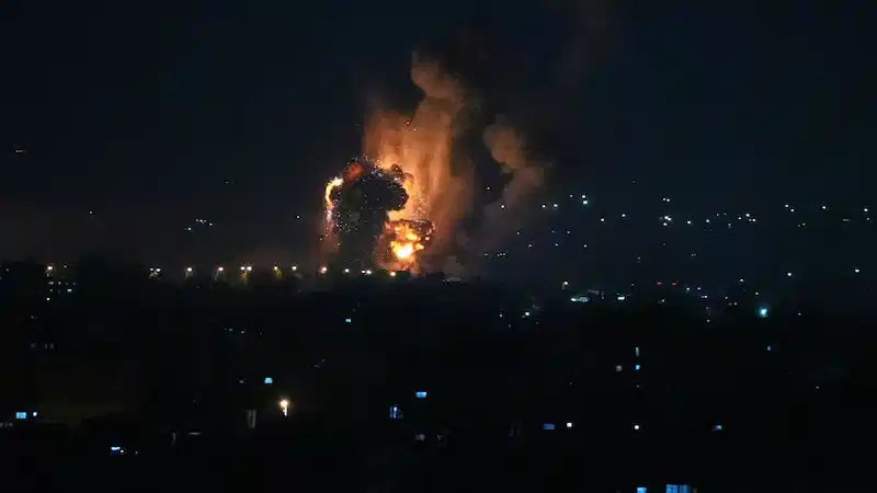 Israel conducts airstrikes on Gaza and Lebanon in response to the most extensive rocket attacks in 17 years