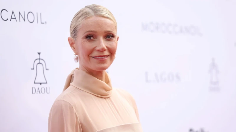 Gwyneth Paltrow appears at the LA Fashion Awards after winning her ski trial.