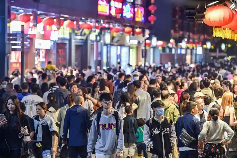 China's Holiday Travel Boom Results in Surge in Tourism and Expenditure.