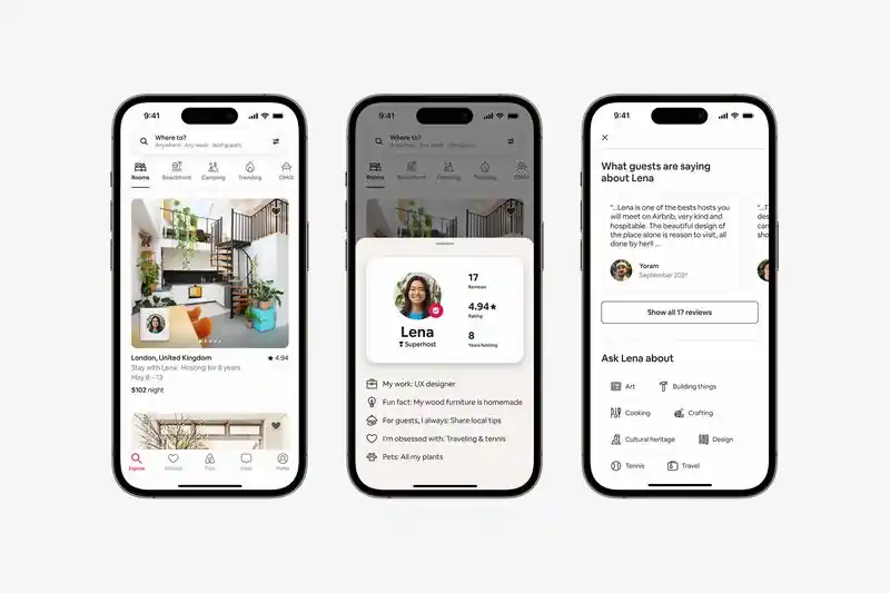 Airbnb gestaltet die Website neu, um die Beziehungen zwischen Gästen und Gastgebern zu verbessern. 