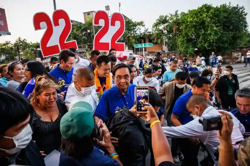 Thai ruling party cautions against potential "conflict" if opposition wins in upcoming elections.
