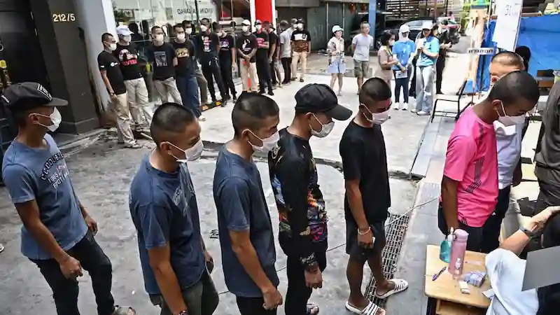Thai voters deliver strong message to military elite as opposition takes commanding lead in historic election.