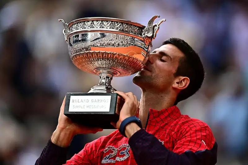 Djokovic Emerges Victorious with His 23rd Grand Slam Title at the Roland Garros Tournament.