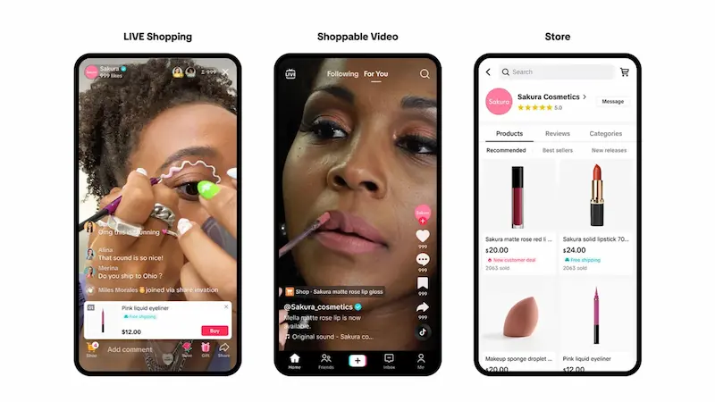 TikTok debutta con la propria piattaforma di e-commerce, TikTok Shop, negli Stati Uniti. 