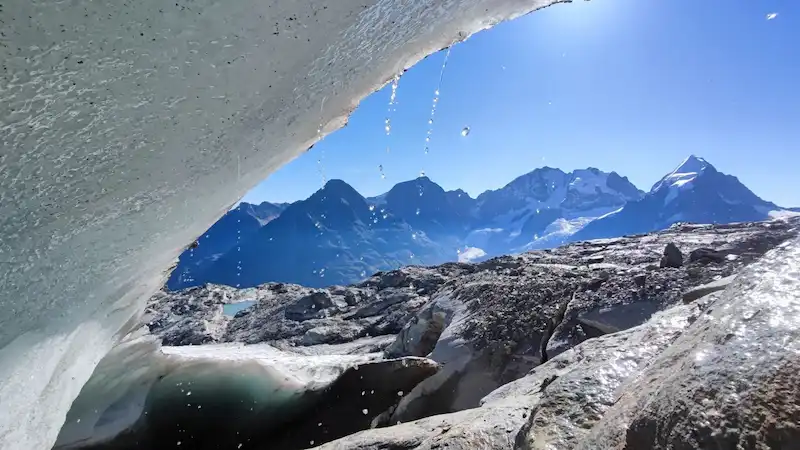 Switzerland's glaciers experience alarming ice loss within a remarkably short period