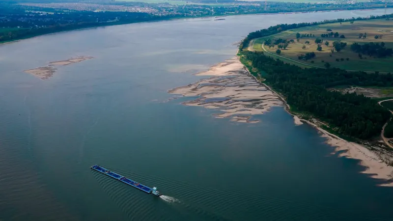 Der Mississippi sehnt sich nach Niederschlägen, da seine Zukunft düster erscheint. 