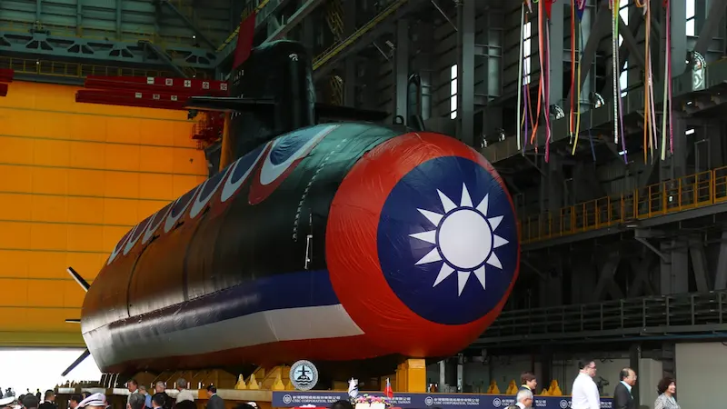 Taiwan reveals its inaugural homegrown submarine amidst a mounting Chinese security concern.