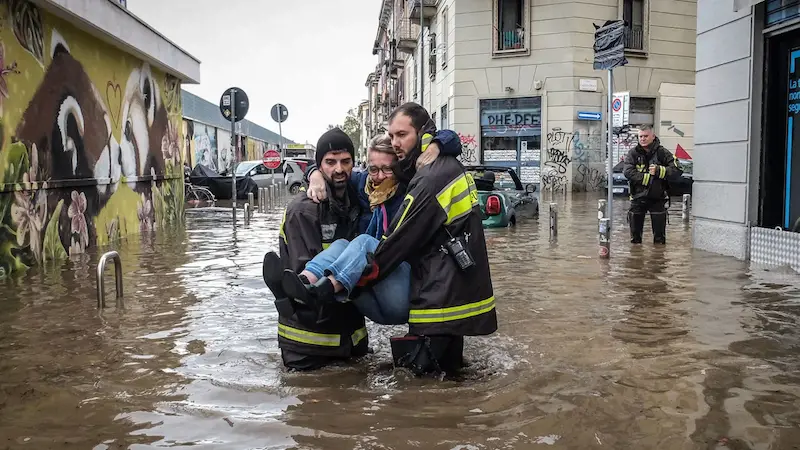 Dramatic Storm Causes Lake Como to Overflow in Northern Italy