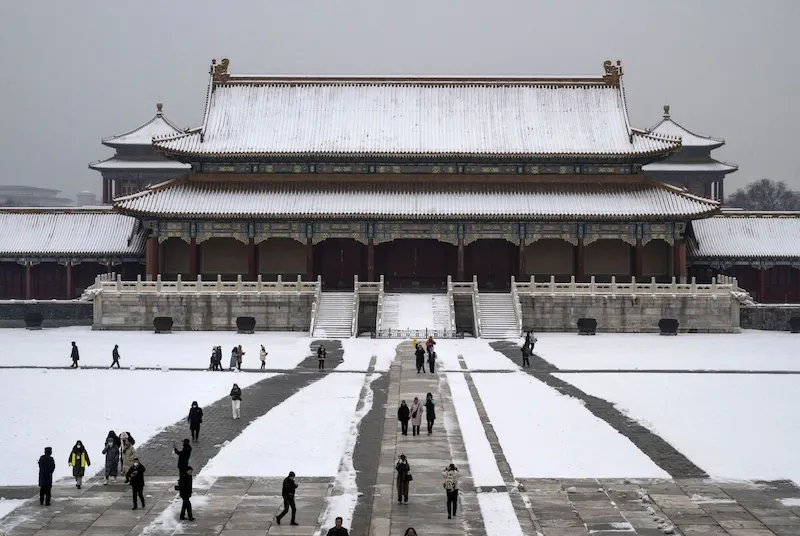 Schneestürme im Norden Chinas führen zu Flugausfällen in Peking
