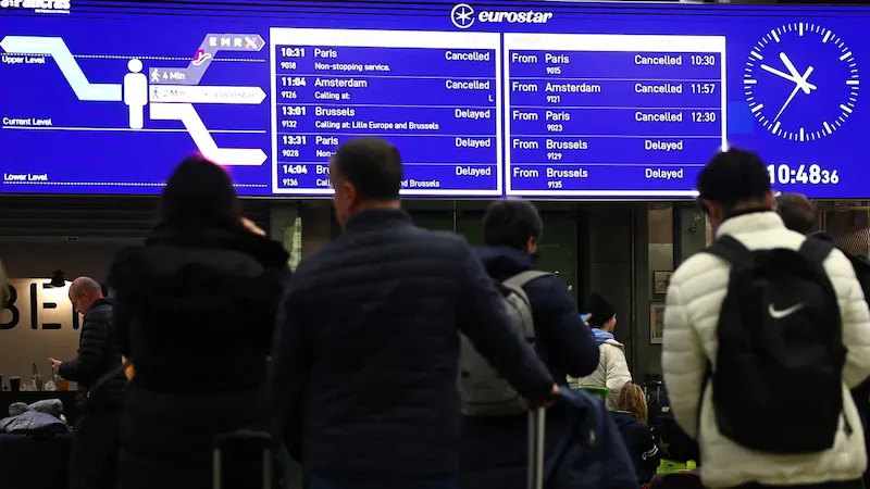 Poważna powódź wstrzymuje połączenie pociągów Eurostar między Wielką Brytanią a Europą. 