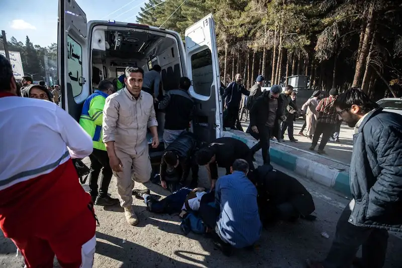 Iran bomb attacks claim over 100 lives, fueling Mideast strife