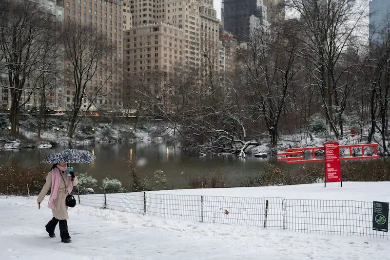 US Snow Drought Ends as Central Park Sees 1 Inch of Snow, Texas Freezes, and Schools Close