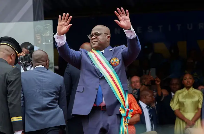 DRC President Tshisekedi sworn in for second term amidst disputed election results