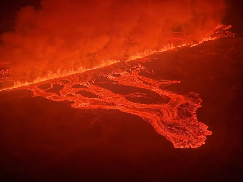 Tercera erupción del volcán islandés en 60 días