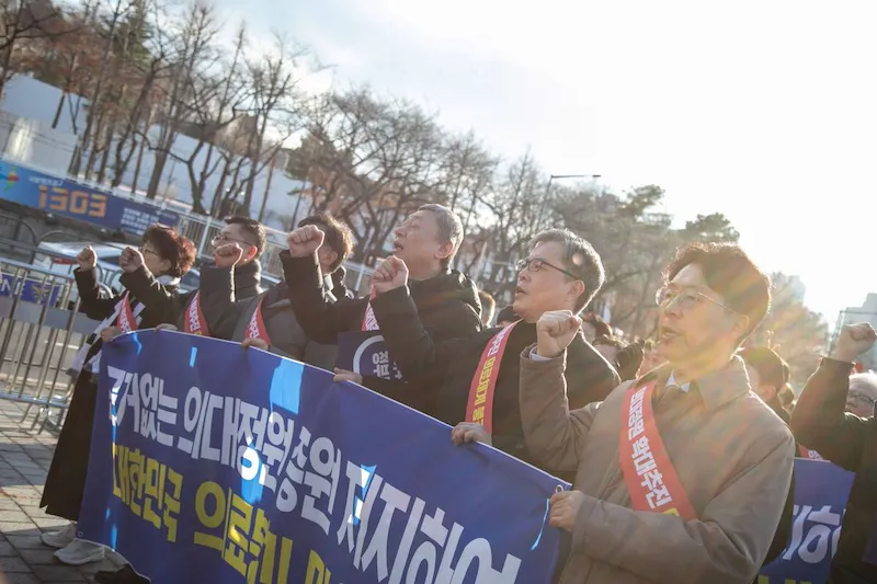 South Korean doctors continue strike as Yoon stands firm.