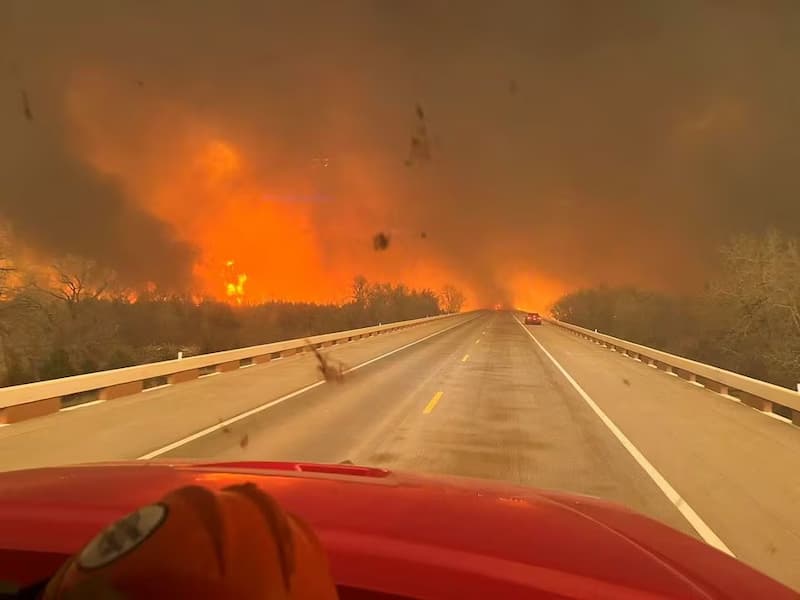 Massive Texas Wildfire si unisce alle prime classifiche negli Stati Uniti. S. Storia