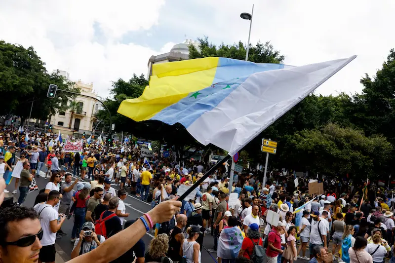 Mass tourism drives mass protest in Spain's Canary Islands