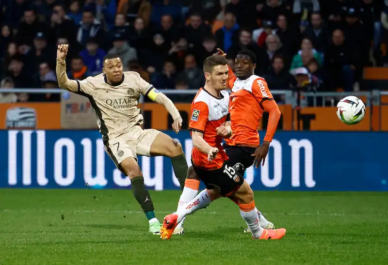 Dembele and Mbappe star in PSG's dominant win against Lorient