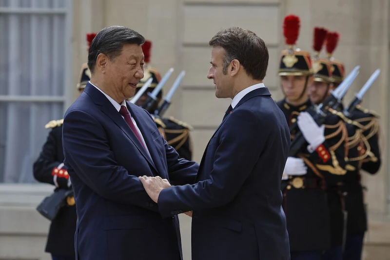 Xi Appeals to Macron for Assistance in Steering Clear of a Looming New Cold War.