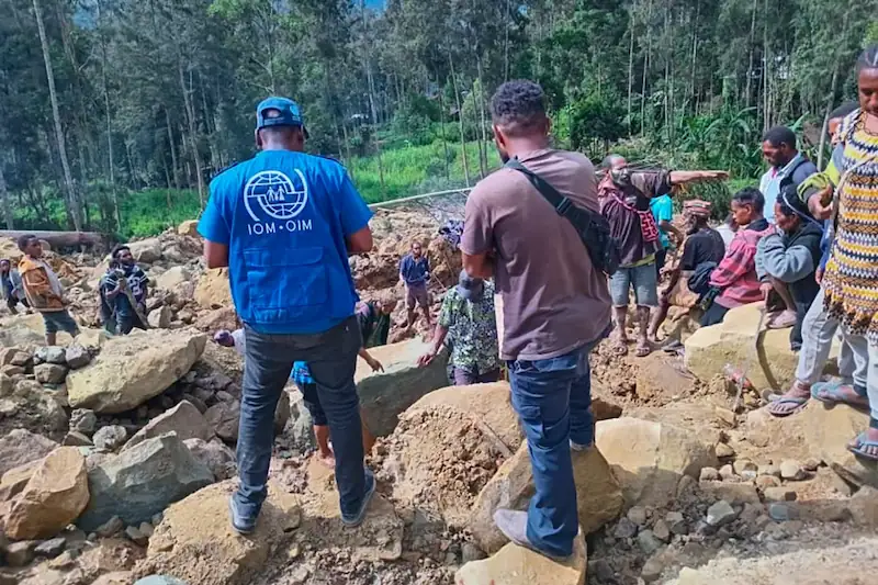 Bei einem Erdrutsch in Papua-Neuguinea kamen vermutlich über 670 Menschen ums Leben