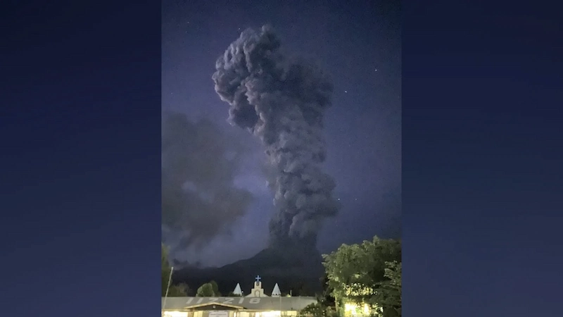 Mount Kanlaon Erupts, Triggering Evacuations and Flight Cancellations in the Philippines