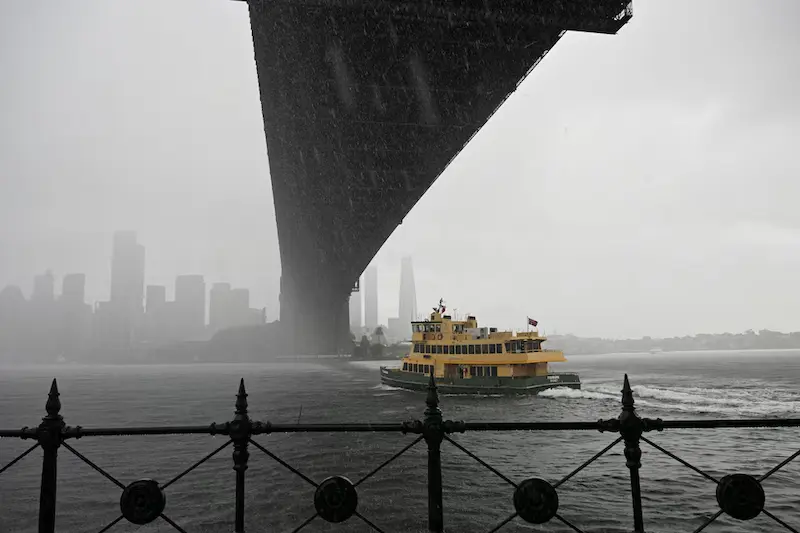 Torrential downpours in the eastern part of Australia cause flash floods