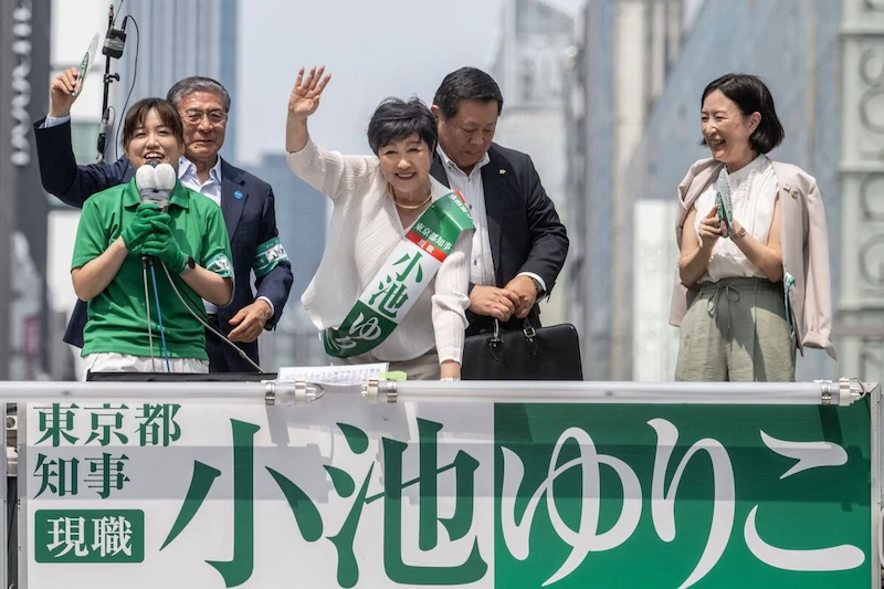 Yuriko Koike vince il terzo mandato come governatore di Tokyo, promette più riforme e sostegno in mezzo alle sfide economiche