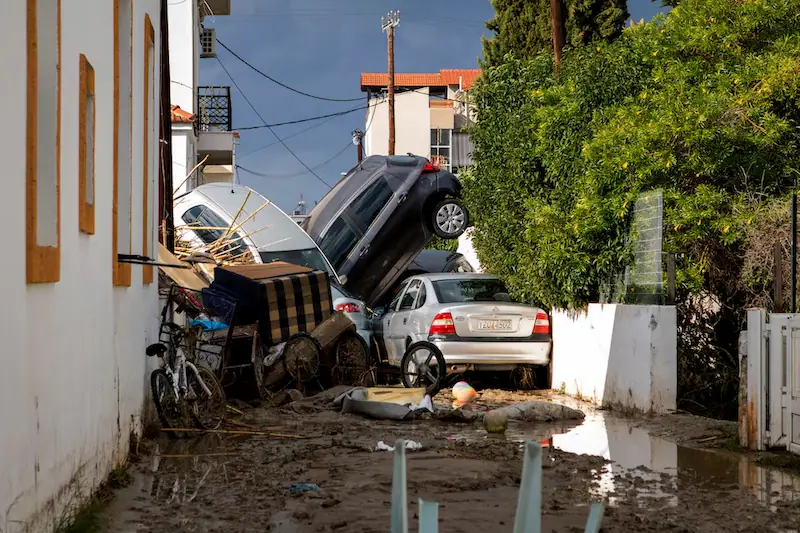 Severe Flooding Hits Greek Island of Rhodes