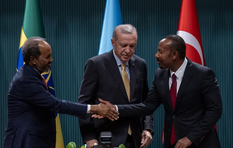 Premier Etiopii i prezydent Somalii spotykają się, aby wzmocnić więzi dwustronne