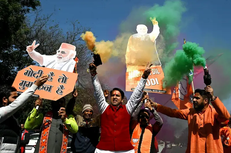 Il partito di Modi rompe la Jinx decennale con la vittoria alle elezioni della capitale nazionale