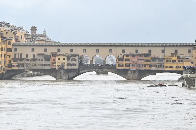 Italy on high alert as fierce rainfall causes flooding in Tuscany