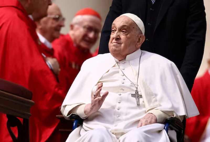 Papież Franciszek sprawia, że ​​w niedzielę Palm nie jest inspirujący wygląd